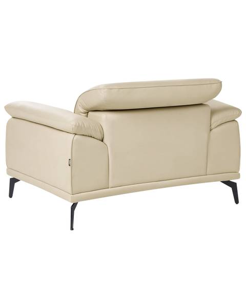 Sessel VEJEN Beige - Schwarz - Textil - 112 x 91 x 92 cm