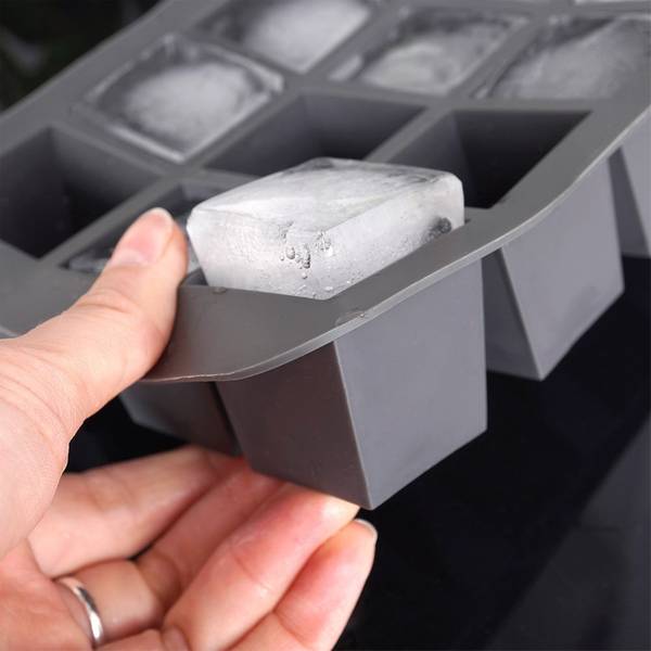 Eiswürfelform Silikon Schwarz - Silikon - 14 x 4 x 20 cm