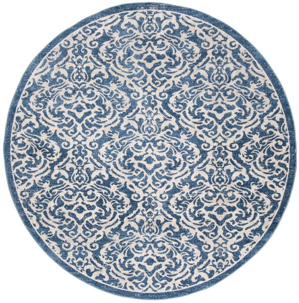 Innenteppich Ophelia BRENTWOOD Blau - Grau - Textil - 201 x 1 x 201 cm