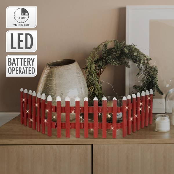 Weihnachtsdeko KIEL Rot - Samt - 2 x 9 x 90 cm