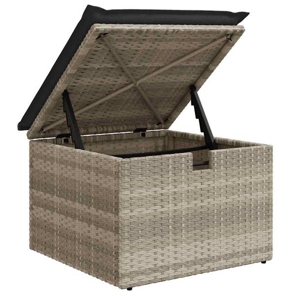 Tuin Bankstel 3036657-2 set van 6 lichtgrijs