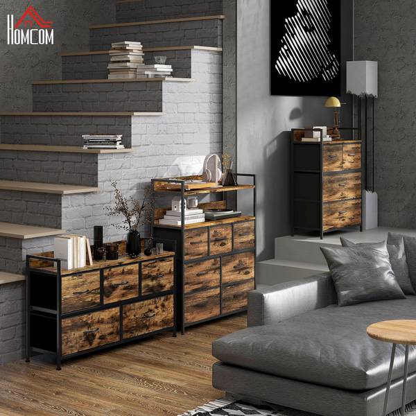 Kommode 831-755V00RB Braun - Holzwerkstoff - 29 x 63 x 98 cm