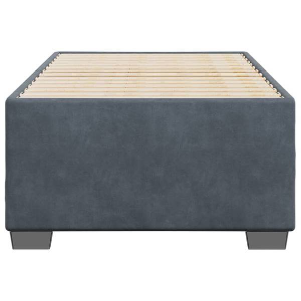 Bettgestell 3038698 Grau - Textil - 90 x 46 x 200 cm