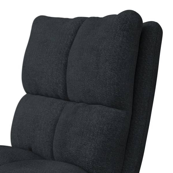 Barhocker CAJA Schwarz - Metall - Textil - 47 x 100 x 49 cm