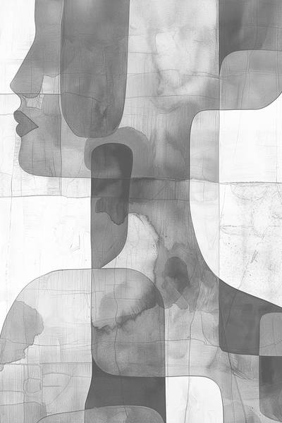 Leinwandbild Abstract Woman 30 x 45 cm