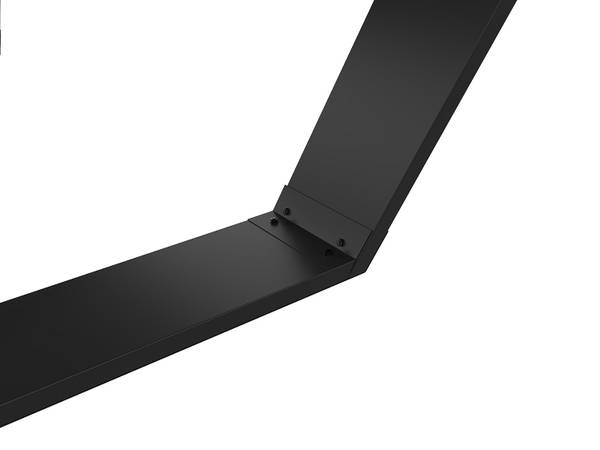 Billardtisch HARRISON Schwarz - Weiß - Holz teilmassiv - 214 x 82 x 123 cm