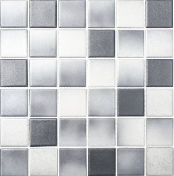 Mosaikfliesen 16-2211-R10 Grau - Keramik - 31 x 31 x 31 cm