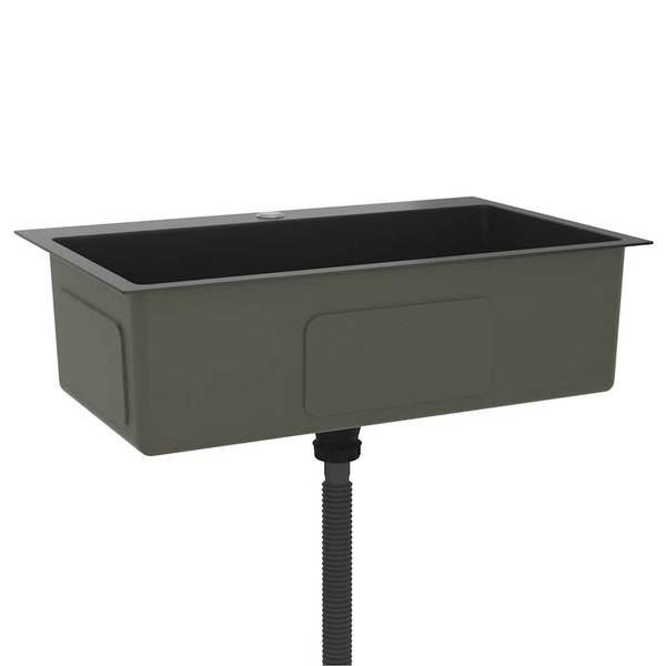 Küchenspüle 3007882 Schwarz - Edelstahl - 44 x 20 x 70 cm