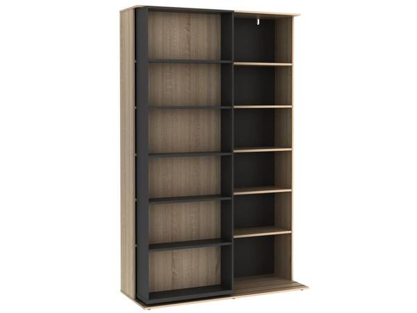Bücherregal PRALI Anthrazit - Hellbraun