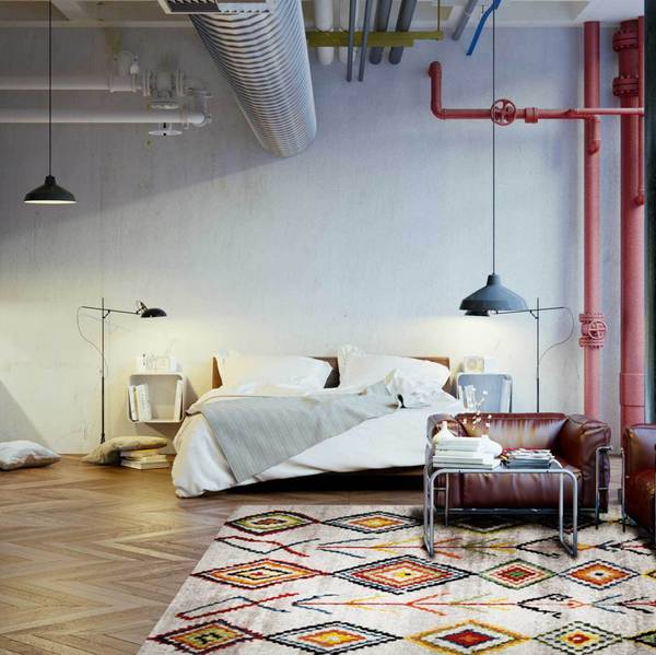 Kurzflorteppich Medina Polypropylen - 120 x 2 x 170 cm