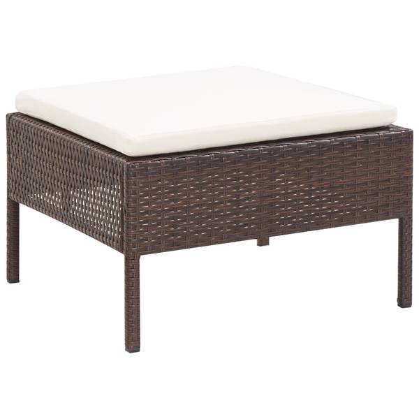 Tuin Loungeset 3001269 set van 3 bruin - polyester - staal - 69 x 67 x 57 cm