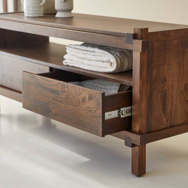 TV-Schrank Arko Braun - Mango - 121 x 56 x 40 cm