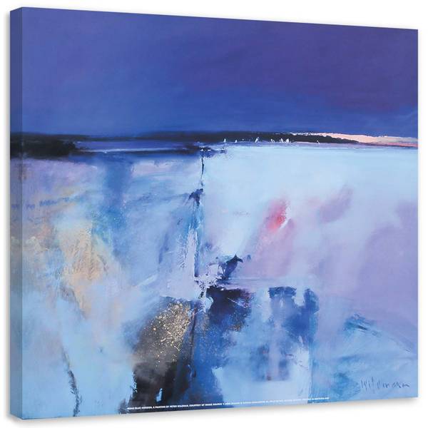 Tableau déco paysage à l'aquarelle 60 x 60 cm