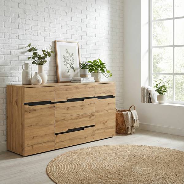 Sideboards Moonbow Braun - Holzwerkstoff - 160 x 80 x 40 cm