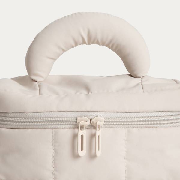 Kosmetiktasche BELARI Beige - Textil - 13 x 13 x 21 cm