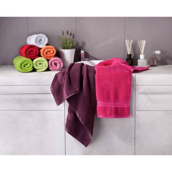 Handtuch 1163 Hochglanz Altrosa - Tiefe: 80 cm