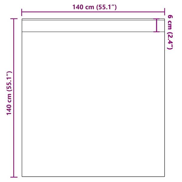 Voile Vorhang 3043941-8 (2er Set) Hellrosa - Höhe: 140 cm