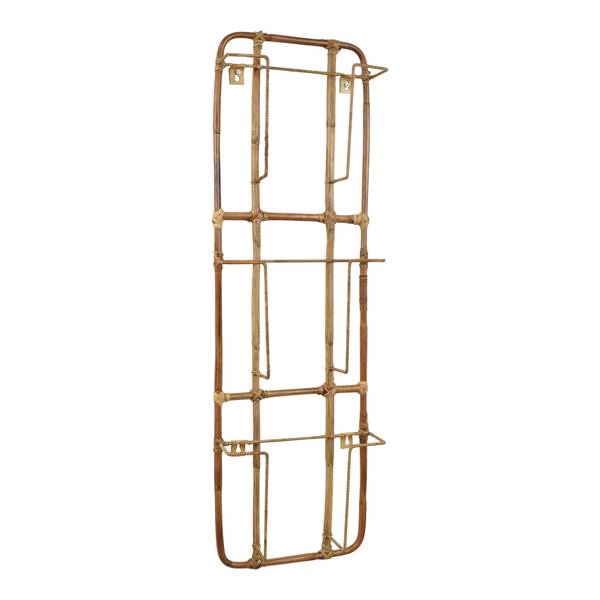 Zeitungsständer Bambus L Braun - Bambus - 30 x 96 x 10 cm