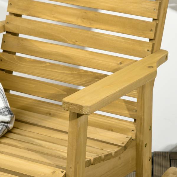 Schaukelstuhl 84G-143V00LR Braun - Tanne - 86 x 85 x 64 cm