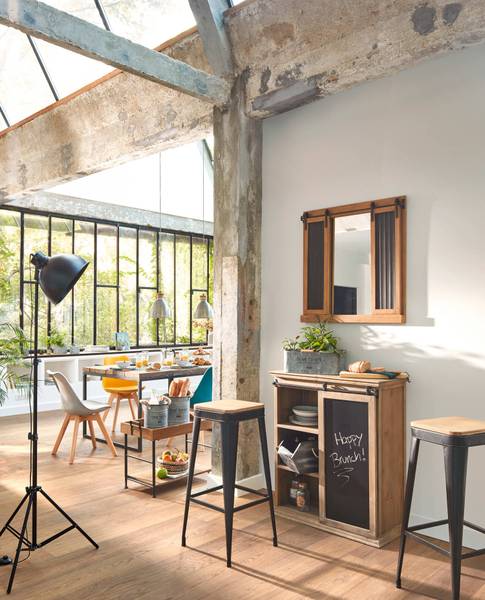 Porte-plantes COUNTRY Gris - Pierre - 27 x 16 x 38 cm