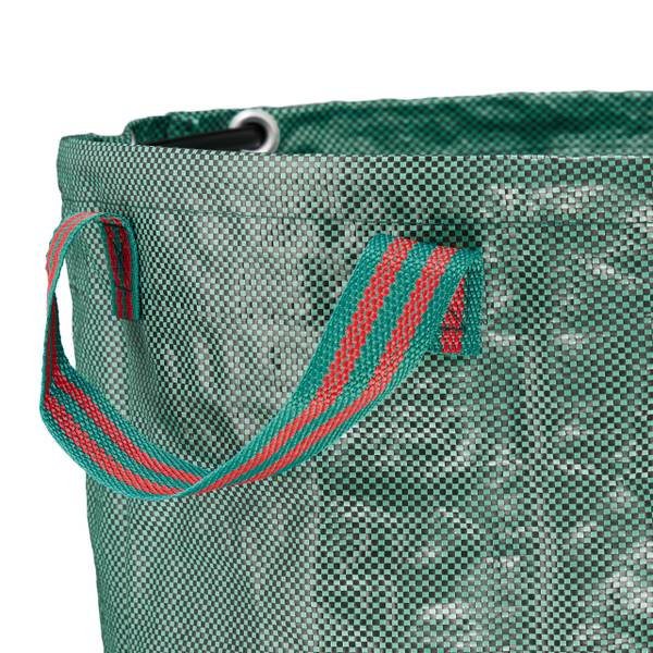 Unkrautstecher mit Gartenabfallsack Grün - Silber - Aluminium - 22 x 99 x 4 cm