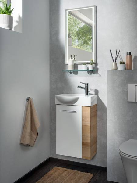 Waschbeckenunterschrank SBC Milano Weiß Weiß - Holzwerkstoff - 60 x 70 x 34 cm