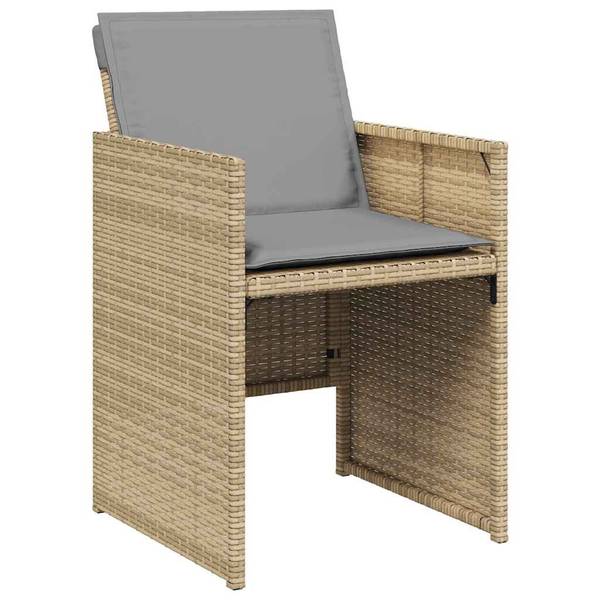 Gartenstuhl 3032896 4er Set Beige - Stahl - 50 x 79 x 54 cm