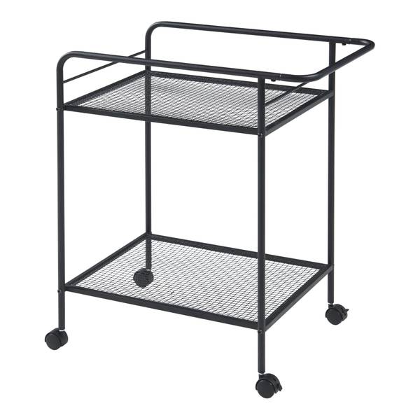 Servierwagen Hole Schwarz - Graumetallic