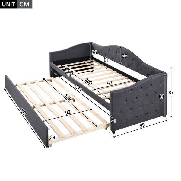 Schlafsofa Iris Grau