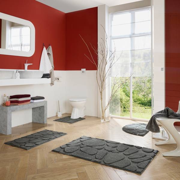 Duschvorlage halbrund 210866 Anthrazit