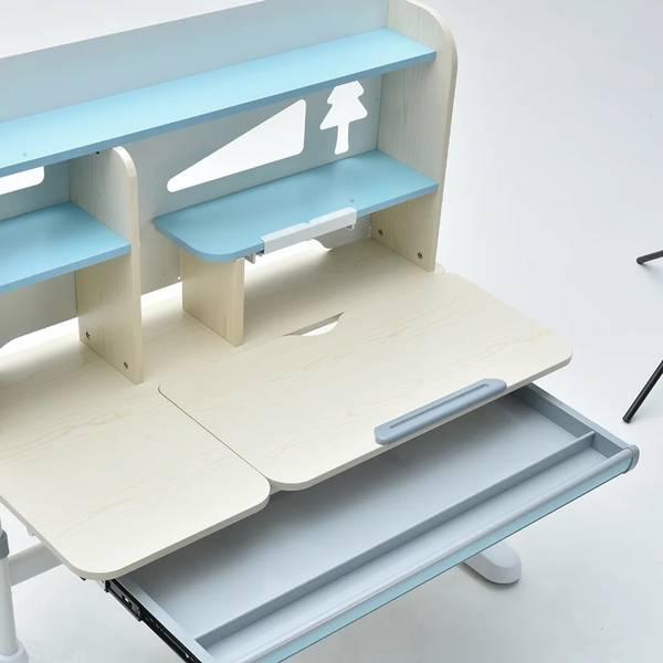 Schreibtisch SZB1 Blau - Holzwerkstoff - 65 x 75 x 120 cm