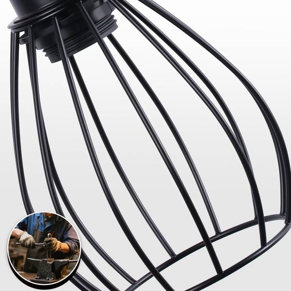 Lampadaire Ellis II Noir - Métal - 23 x 23 x 152 cm
