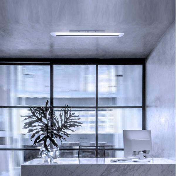 LED Plafondlamp qGgdN wit - kunststof - 15 x 5 x 60 cm