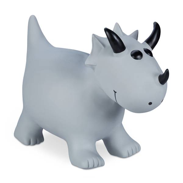 Animal sauteur pour les fans de dinos Noir - Gris - PVC - 51 x 38 x 22 cm