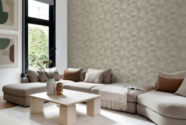 Tapete 347819 Beige - Fleece - 53 x 1005 x 1005 cm
