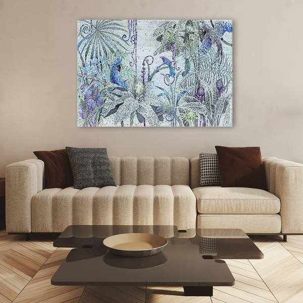 Canvas schilderij Jungle 100 x 70 cm