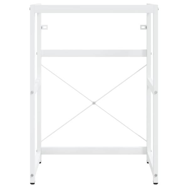 Waschbeckenunterschrank AW589 Weiß - Metall - 38 x 83 x 59 cm