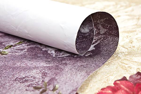 Vliestapete 9045-25 Violett - Textil - 106 x 1 x 1005 cm