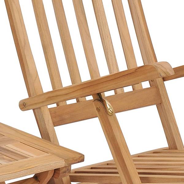 Liegestuhl M607178 Braun - Massivholz - 60 x 91 x 159 cm
