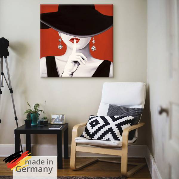 Leinwandbild Hut ab I 50 x 50 cm