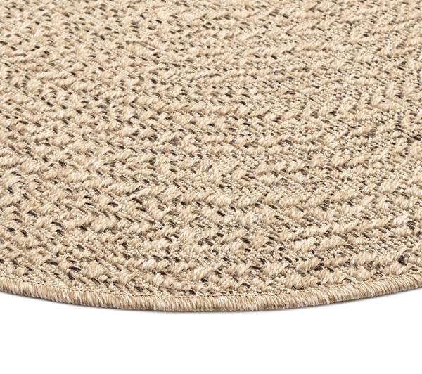 Juteteppich Kansas E Braun - Polypropylen - 160 x 160 cm