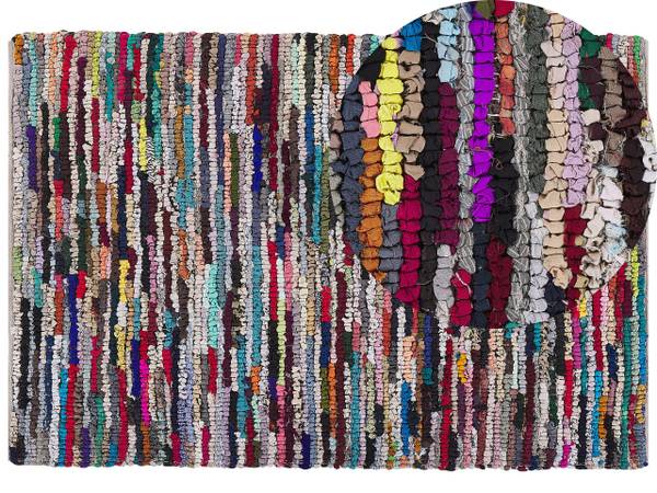 Teppich BAFRA Orange - Pink - Violett - Rot - Textil - 160 x 160 x 160 cm