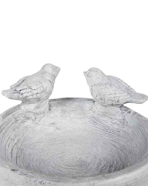 Bassin à oiseaux MAMOU Gris - Céramique - 26 x 13 x 26 cm