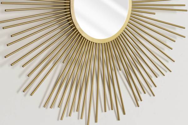 Wandspiegel Modern Tup Gold - Metall - 80 x 80 x 3 cm