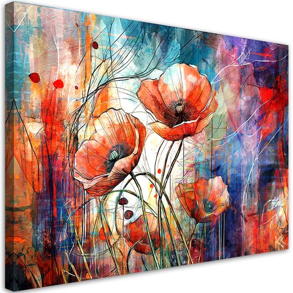 Canvas schilderij Abstracte kunst 120 x 80 cm