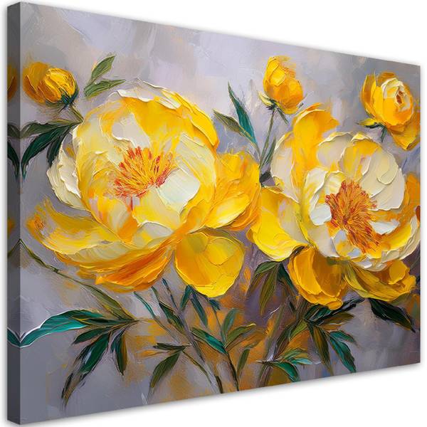 Tableau déco Pivoine Fleur Nature 100 x 70 cm