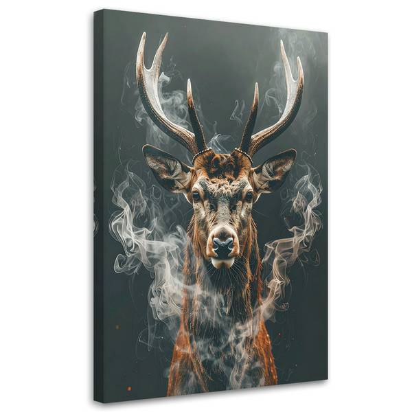 Wandbild Hirsche 80 x 120 cm