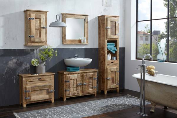 FRIGO Kommode Braun - Mango - 67 x 60 x 30 cm