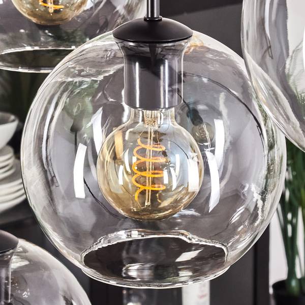Deckenleuchte Cesaro Aluminium - Klarglas - 50 x 143 x 90 cm