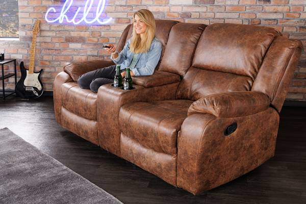 Kinosessel HOLLYWOOD Braun - Polyester - 188 x 78 x 93 cm